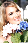 Kenna James in the garden