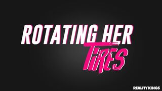 Rotating Her Tires