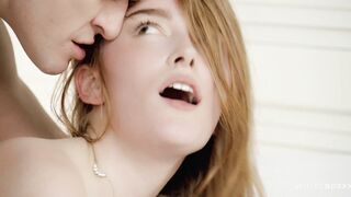 Redhead girlfriend pleases her boyfriend