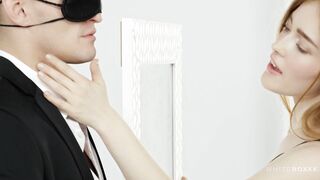 Redhead girlfriend pleases her boyfriend