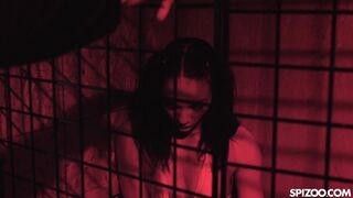 Young Ebony Alexis Tae Gets Caged