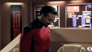 April O'Neil and Rocco Reed in Star Trek