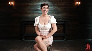 Olive Glass: Busty Slut Endures Severe Bondage