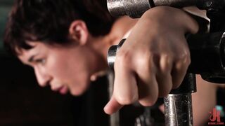 Olive Glass: Busty Slut Endures Severe Bondage