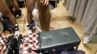 I asked my friend to fuck me in changing room